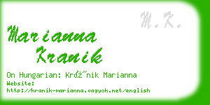 marianna kranik business card